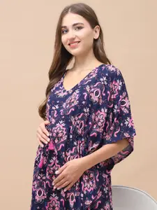 Secret Wish Printed Maxi Nightdress