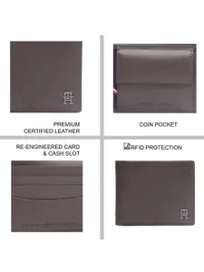 Tommy Hilfiger Men Leather Two Fold Wallet
