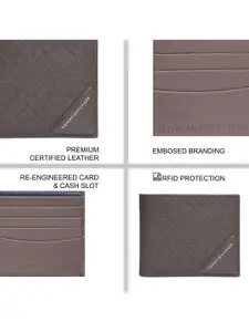 Tommy Hilfiger Men Geometric Leather Two Fold Wallet