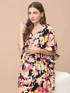 Secret Wish Women  Printed Maxi Nightdress