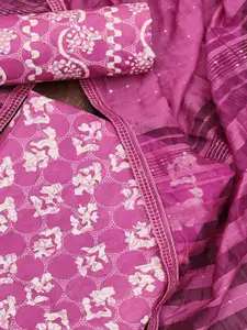 Peachmode Floral Printed Pure Cotton Unstitched Dress Material