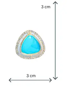 Anouk Gold-Plated Kundan & American Diamond Studded Necklace & Earrings