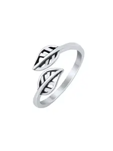 Sangria 925 Sterling Silver Leaf Design Toe Rings