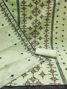 KALINI Ethnic Motifs Embroidered Unstitched Dress Material