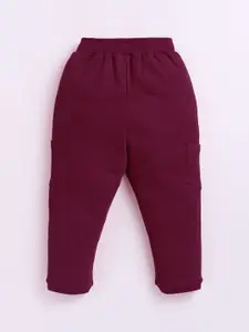 LITTLE NINJA Boys Solid Regular Fit Mid-Rise Joggers