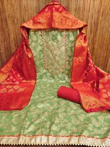 Panzora Embroidered Unstitched Dress Material