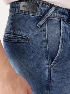 Kook N Keech Men Rugged Lightly Aged Carpenter Fit Pleated Jeans