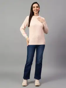 Cantabil Women Cable Knit Full Sleeve Pullover