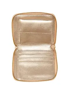 GUESS Women Geometric Printed PU Zip Around Wallet