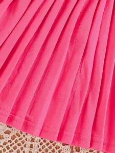 INCLUD Girls Colourblocked Coat With Skirt