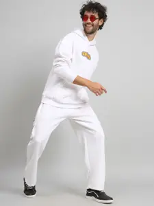 GRIFFEL Men Printed HoddedTracksuits