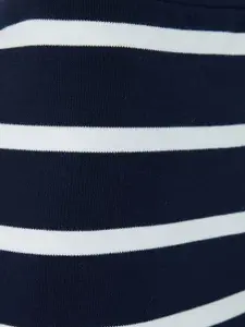 Koton Women Striped Pure Cotton Pencil Midi Skirt