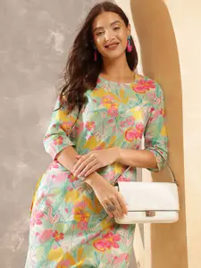 Anouk Rustic Women Floral Printed Kurta