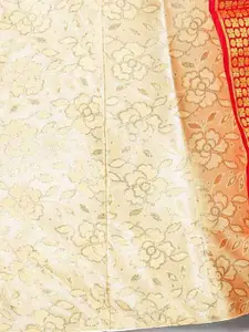 Maroosh Thread Work Unstitched Lehenga & Blouse With Dupatta