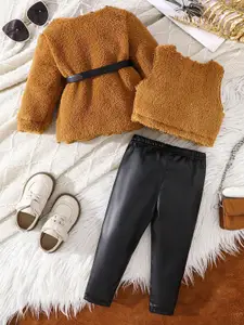 INCLUD Girls Top with Trousers Clothing Set