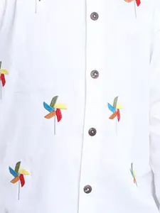 BAATCHEET Boys Printed Shirt with Trousers