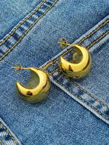 KRENOZ Gold Plated Classic Studs Earrings