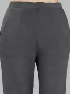 Soie Women Mid Rise Flared Ankle Length  Lounge Pants