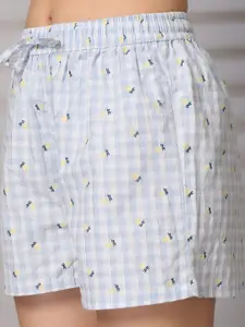 ETC Women High-Rise Printed Lounge Shorts