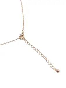 SALTY Stone-Studded Pendant With Chain