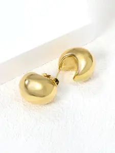 KRENOZ Gold Plated Classic Studs Earrings
