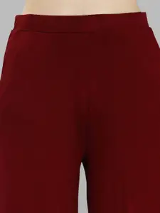 Soie Pluse Size Women Mid-Rise Flared Lounge Pants