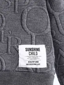 INCLUD Boys Typography Sweatshirt with Trouser Set