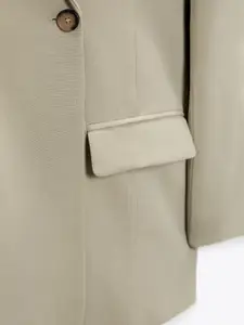 ZARA Women Khaki Blazer