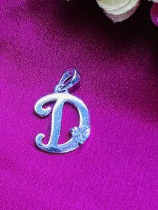 Arte Jewels Cubic Zirconia Studded Contemporary Pendant