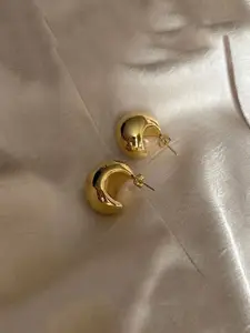 KRENOZ Gold Plated Classic Studs Earrings