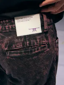 Flying Machine Men Regular Fit Mid-Rise Orry X Cobain Loose Cargo Jeans