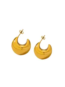 KRENOZ Gold Plated Classic Stud Earrings