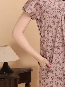 Sweet Dreams Women Printed Maxi Nightdress