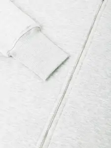 Xpose Women Solid Hood Fleece Front-Open Sweatshirt