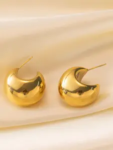 KRENOZ Trendy Big Chic Gold Plated Classic Studs Earrings