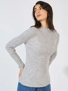 Styli Women Ribbed Pullover Sweater
