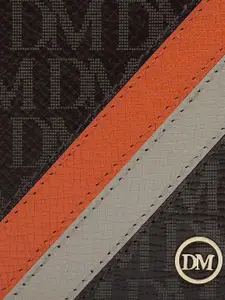 Da Milano Men Typography Printed Leather Two Fold Wallet