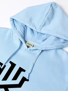 ADRO Men Graphic Printed Hood Cotton Pullover Sweatshirt