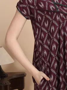 Sweet Dreams Printed Pure Cotton Maxi Nightdress