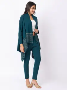 KEIKO Women Self Design Shrug