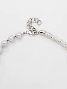 Rhea Rhodium-Plated Crystal Necklace