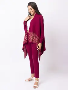 KEIKO Self Design Front Open Shrug