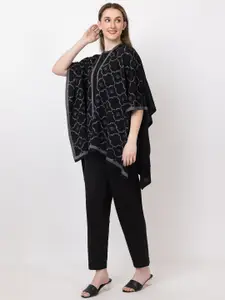 KEIKO Self Design Open Front Shrug