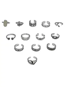 fabula Set of 13 Bohemian Toe Rings