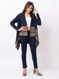 KEIKO Women Self Design Shrug