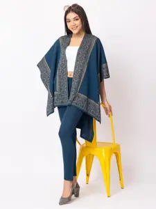 KEIKO Self Design Open Front Shrug