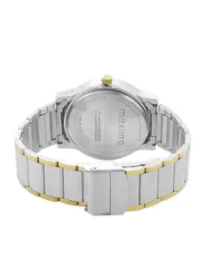 maxima Men Dial & Stainless Steel Straps Analogue Watch O-46933CMGT