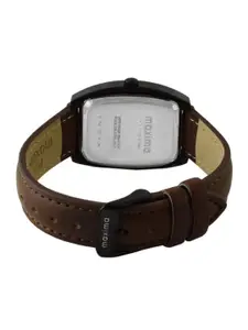 maxima Men Dial & Leather Straps Analogue Watch 58471LMGB