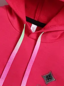 Ginie Girls Solid Hooded Sweatshirt