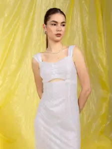 Stylecast X Hersheinbox Lace Sheath Midi Dress